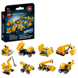 Technic Mighy Machines Blind Box featuring yellow construction vehicle builds