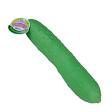 Easy Sqweezy Stretchy Jumbo Pickle green textured stretchy novelty toy