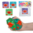 Sugar Swaps Duck Cube squishy duck toy shown in purple and green colors and held in a hand