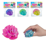 Sugar Swaps Sheep Sea Slug colorful textured squishy toys shown packaged and held in hand