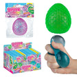 Sugar Swaps Dragon Egg textured dragon egg squishy toy shown packaged loose and squeezed in hand