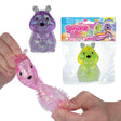Sugar Swaps Quokka glittery color changing sensory toy shown in pink purple and green