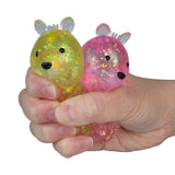 Sugar Swaps Quokka glittery pink and yellow quokka toys held in a hand