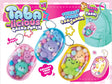 Clear zip-up pouch with plush animal mini pals and pastel pom-poms, perfect as a trinket pouch or bag charm.