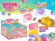 Sugar Swaps Cheese Wedge colorful cheese-shaped squishy toy shown in packaging and stacked with vibrant pieces