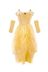 Velvety Soft Yellow Princess Gown | Size 5-6