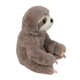 Sloth Soft Lizzie plush toy sitting with soft brown fur and detailed face, perfect for cozy cuddles and gifts.
