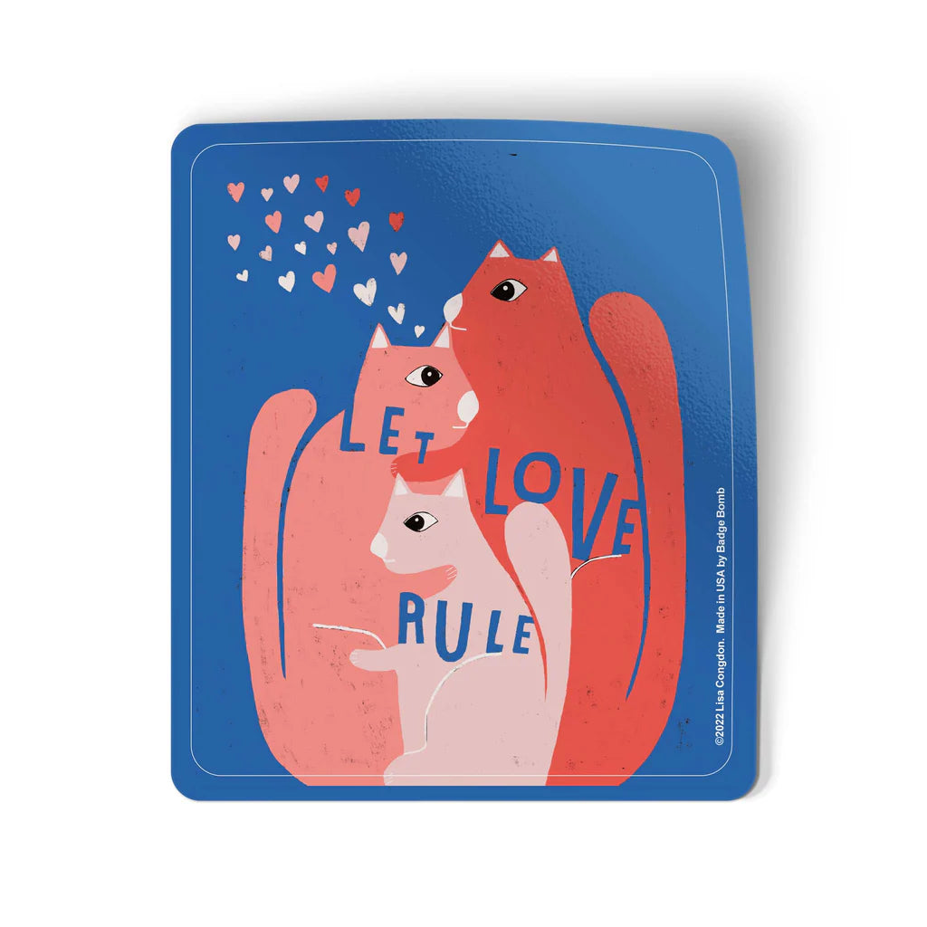 Let Love Rule Vinyl Sticker