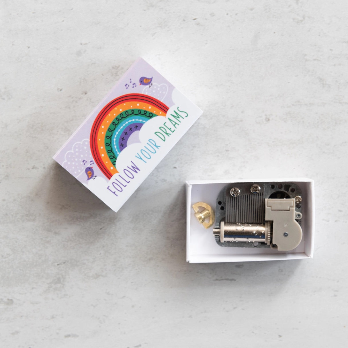 Somewhere Over the Rainbow Musicbox Matchbook