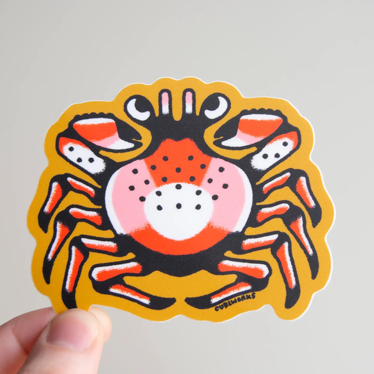 Crab Vinyl Sticker