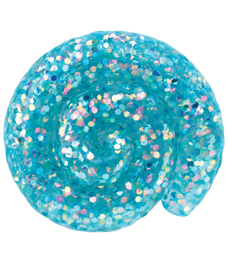 Trendsetters Dolphin Dance Thinking Putty in shimmering aqua with iridescent glitter, perfect for tactile sensory play.