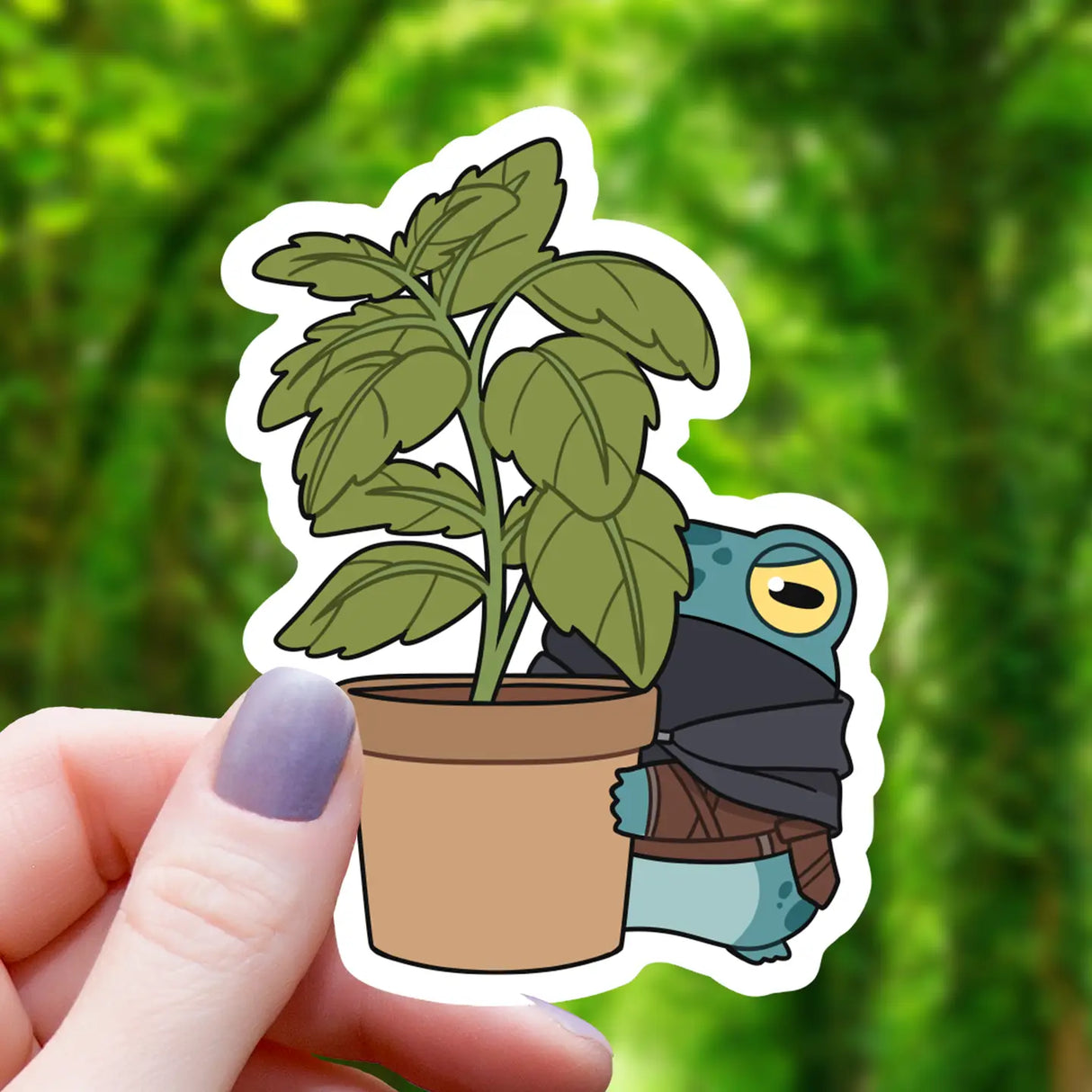 Frog Rogue Hiding Sticker