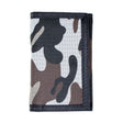 Camo Wallet with brown black and gray camouflage pattern
