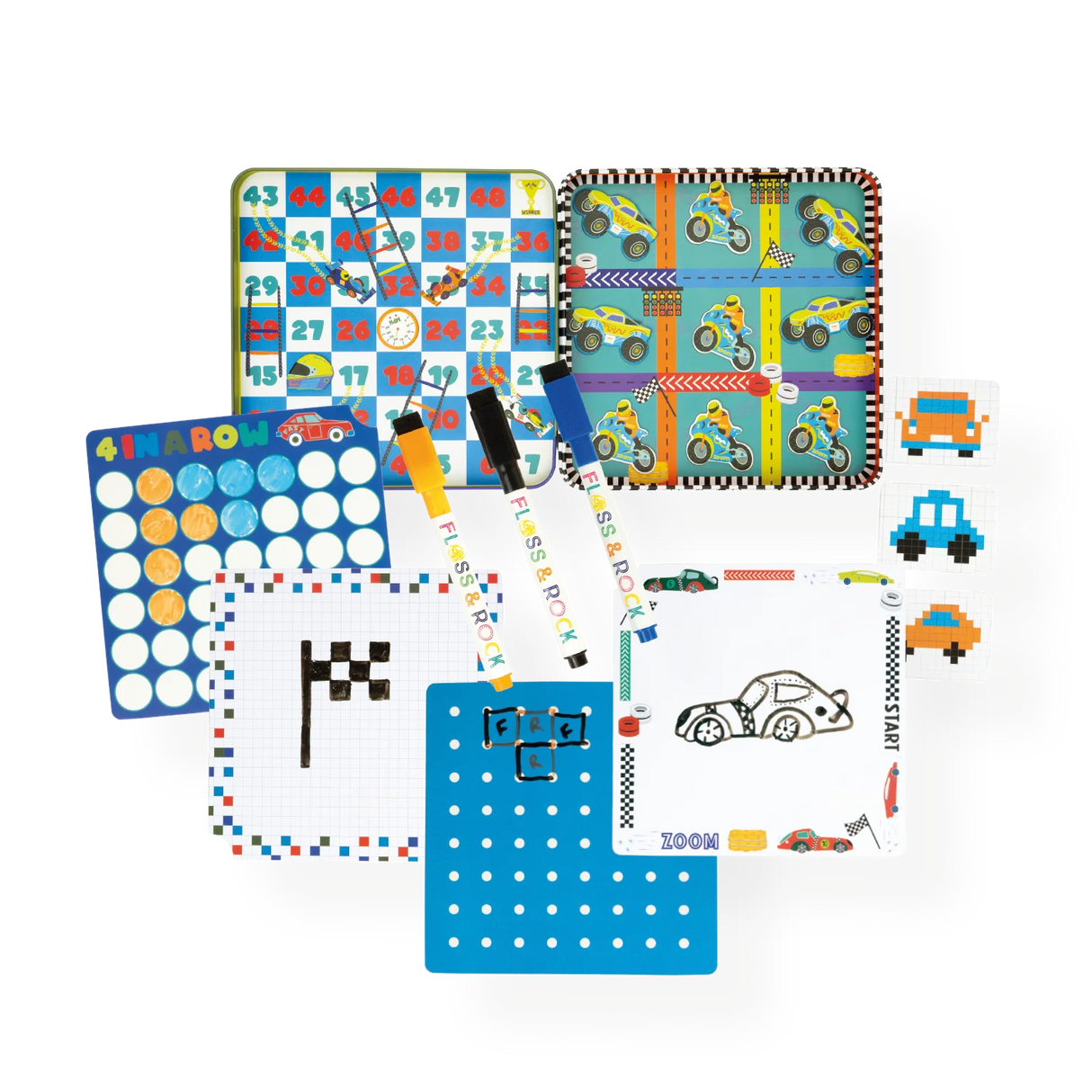 Magnetic Games Tin | Cars