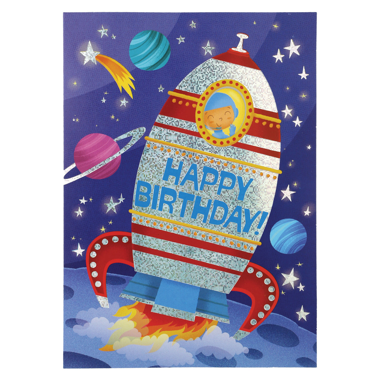 Spaceship Foil Card