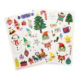 Christmas Tattoos colorful temporary tattoo sheets with festive trees elves snowmen and Santa designs