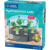 Hydroponics Lab STEM kit box with a tabletop garden growing leafy greens