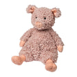 Snuggables Pig plush toy with soft, textured fabric, weighted body, and floppy design, perfect for toddler hugs and playtime.