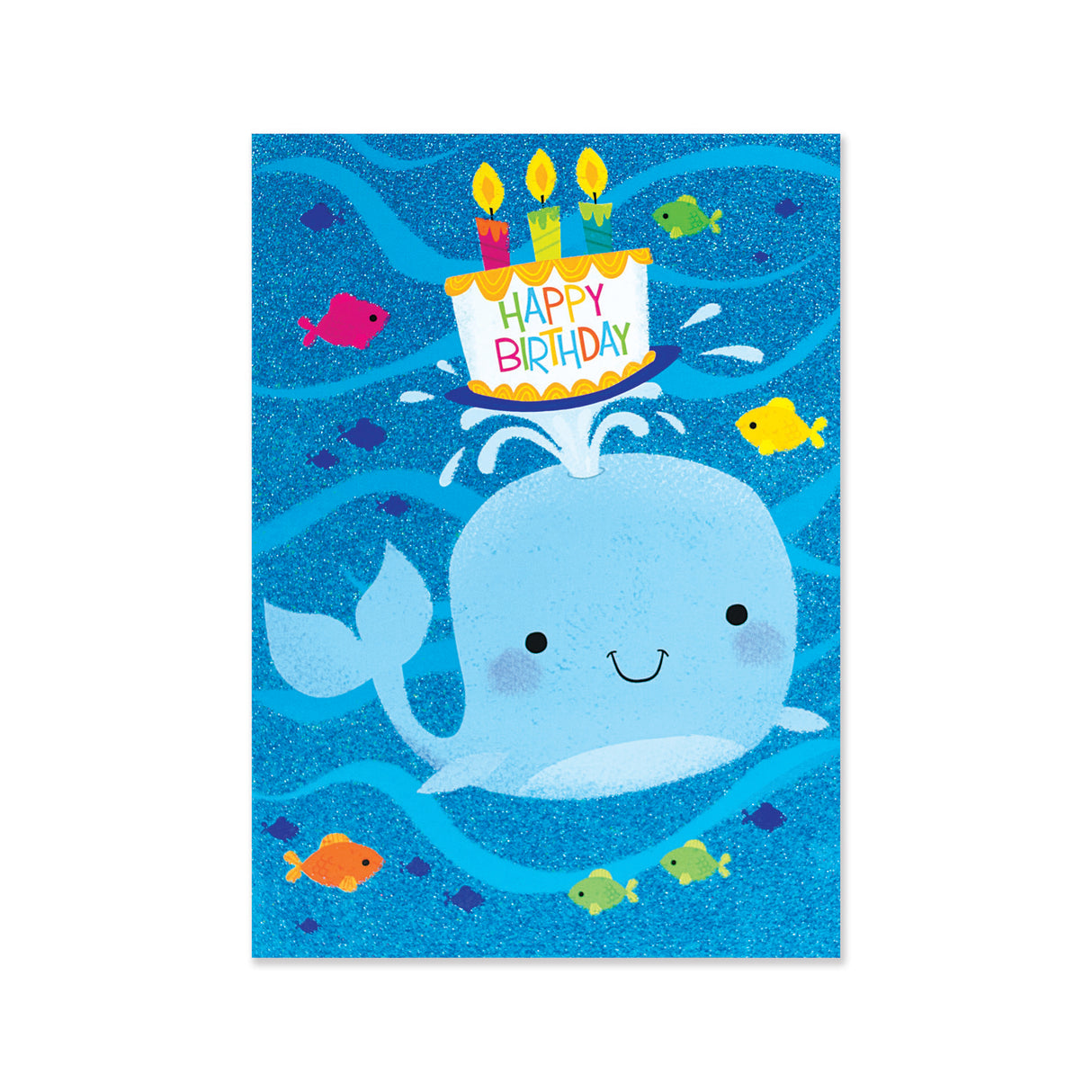 Whale Glitter Card