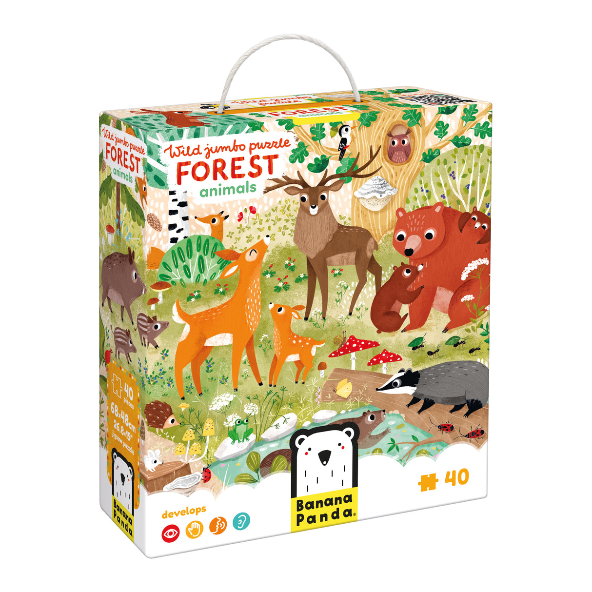 40pc Forest Animals Wild Jumbo Puzzle