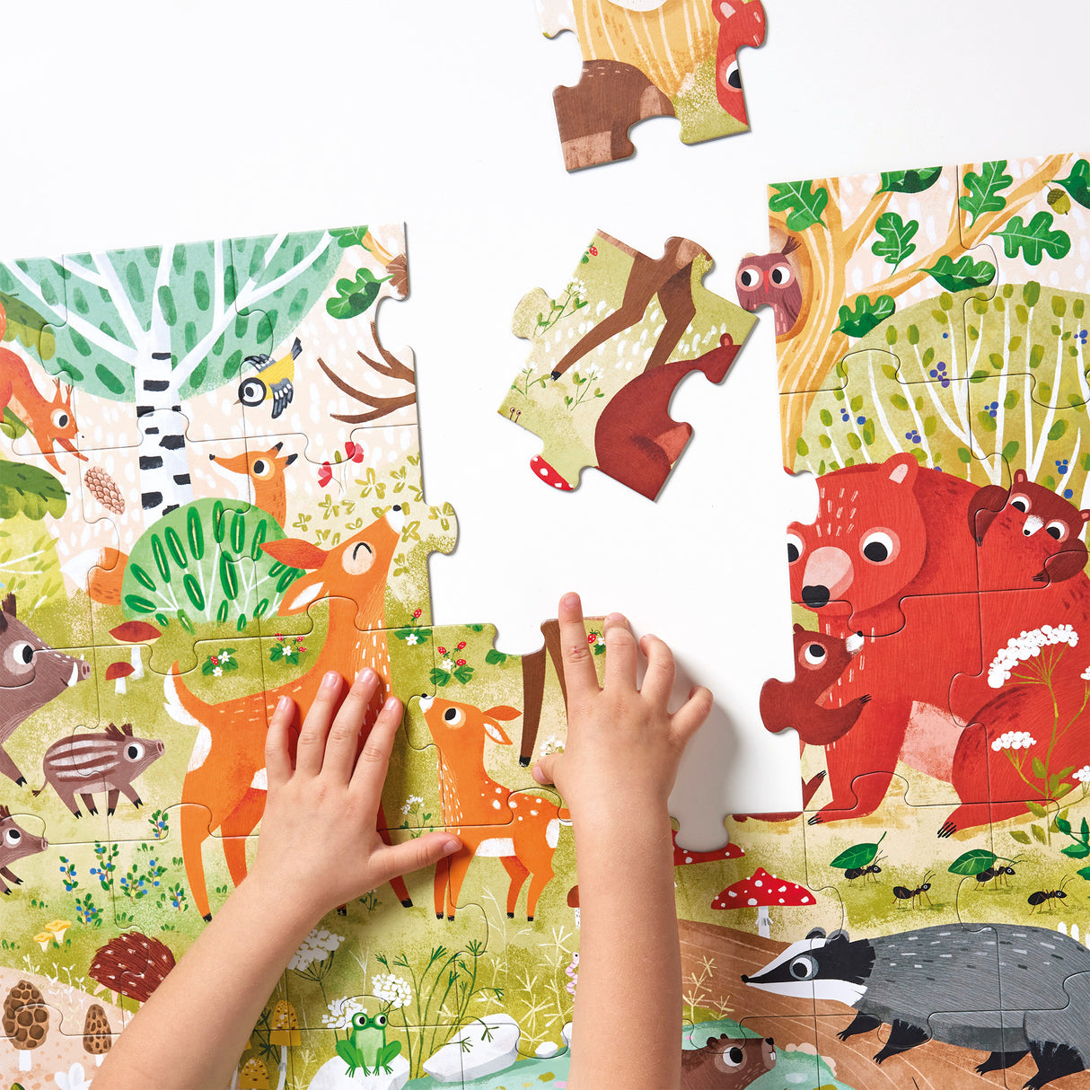 40pc Forest Animals Wild Jumbo Puzzle