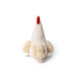 McHugs Weighted Marshmallow Chicken plush toy with soft cream fur and red comb