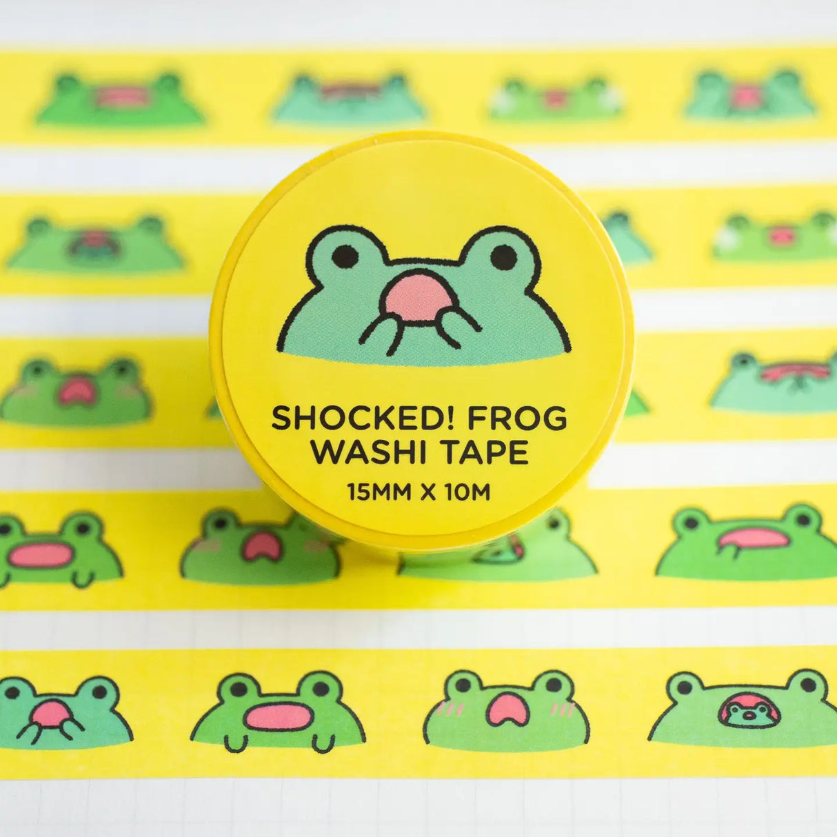 Washi Tape Shocked Frog