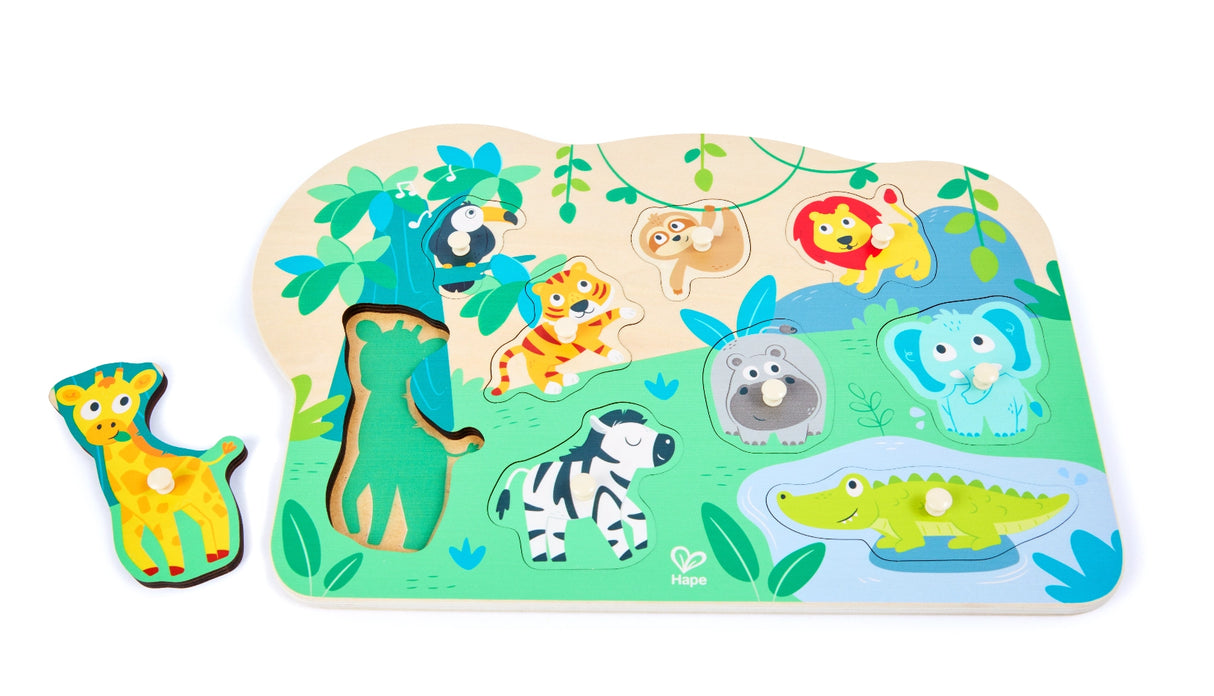 Wild Animals Peg Puzzle