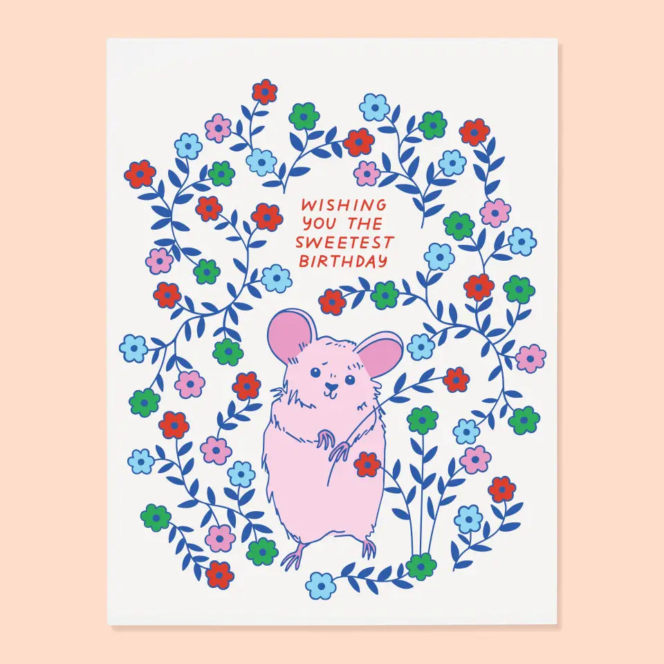 Sweetest Birthday Mouse Card