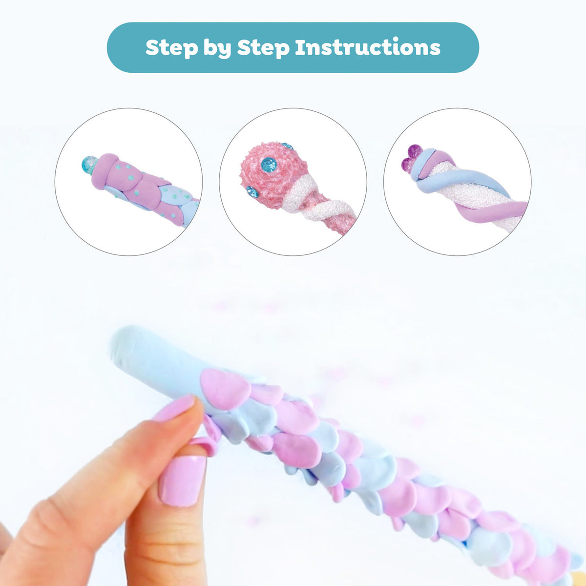 Magic Wand Kit | Pastel Power step by step instructions for making a colorful beaded wand