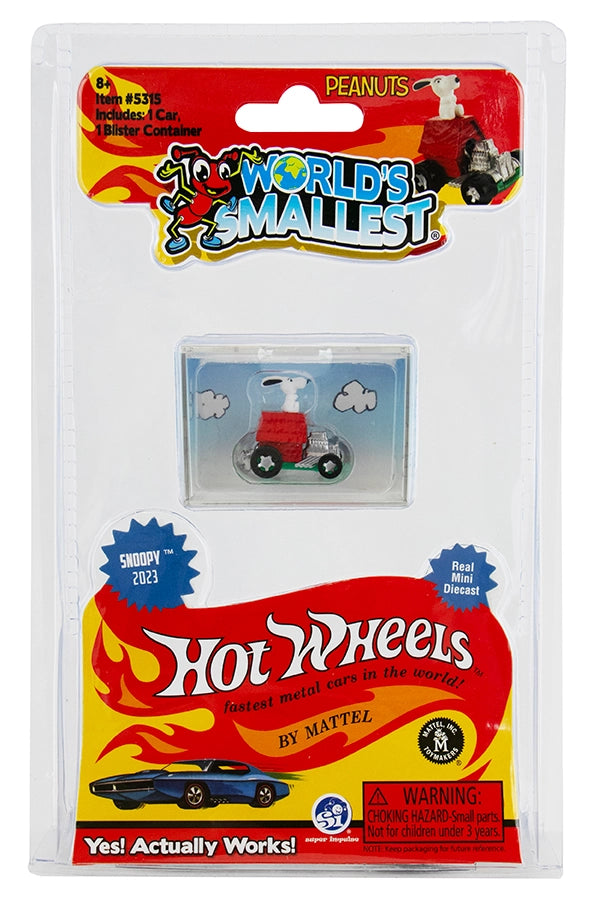 World's Smallest Snoopy Hot Wheels