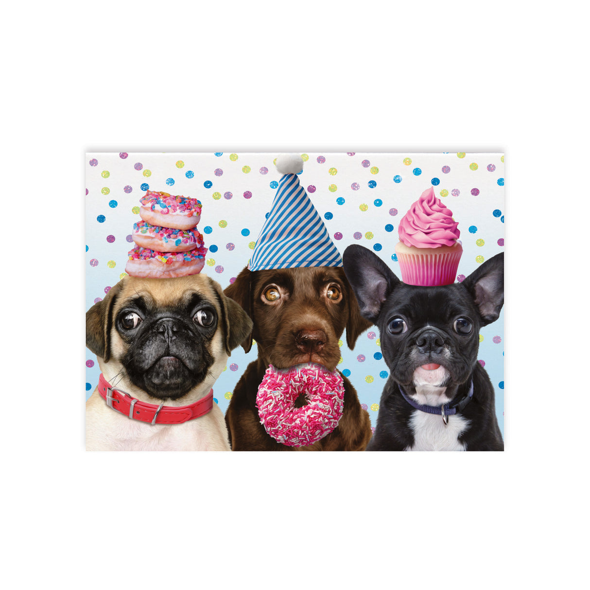 Celebrating Dogs Glitter Card