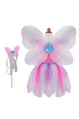 Butterfly Dress & Wings with Wand | Pink