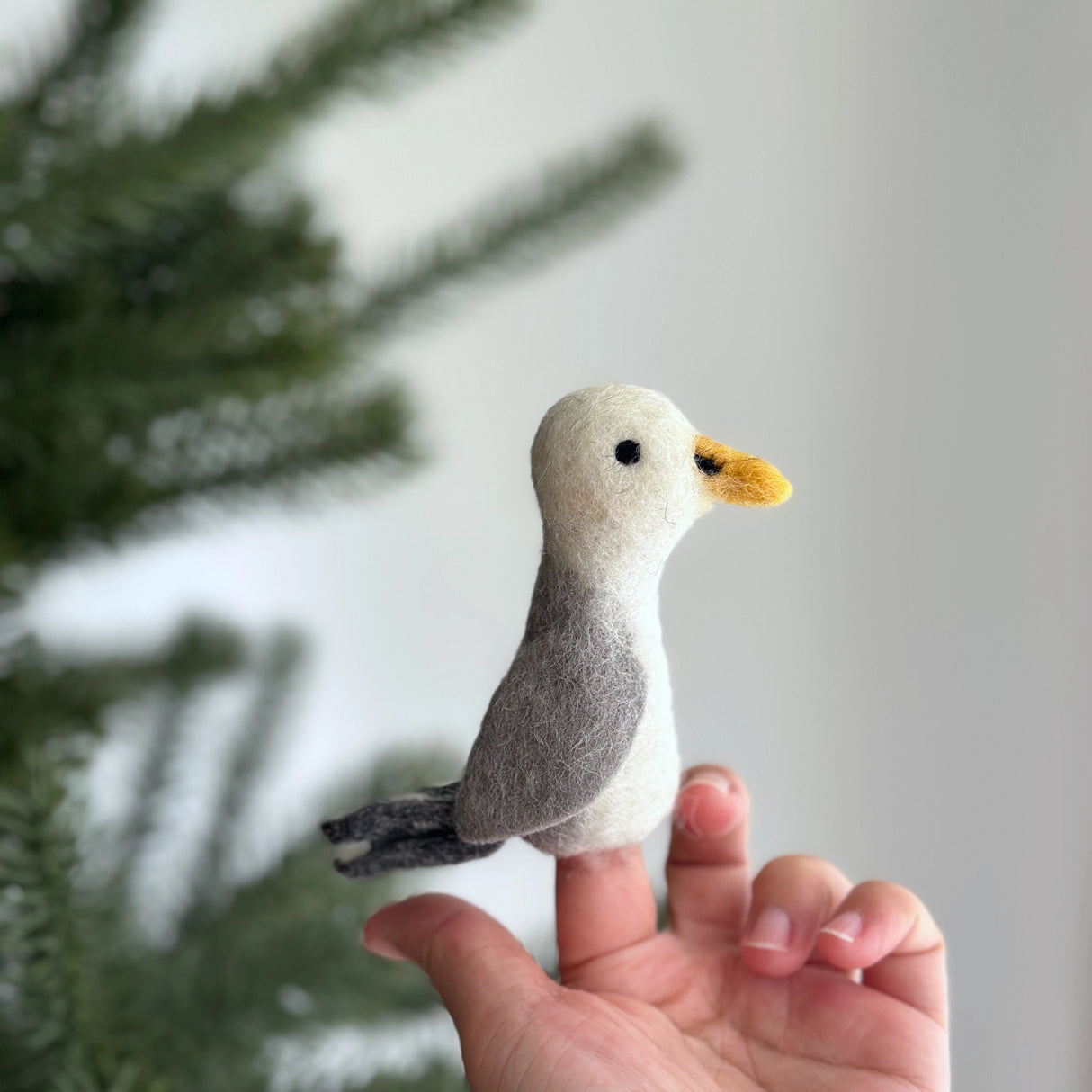 Felt Finger Puppet | Seagull