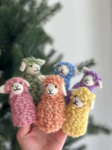Felt Finger Puppet | Pastel Sheep