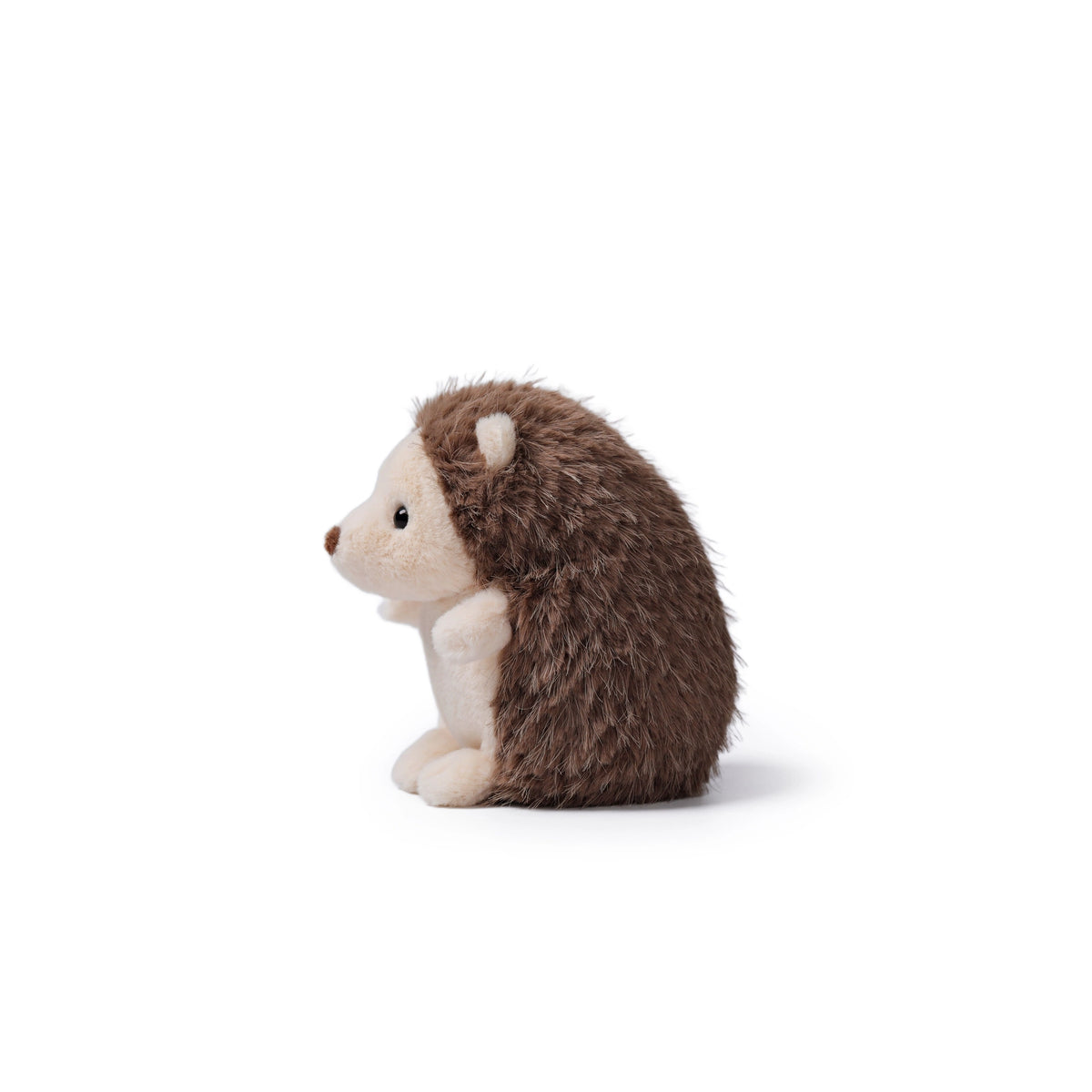 McHugs Weighted Little Hedgehog plush toy with soft brown fur and cream face
