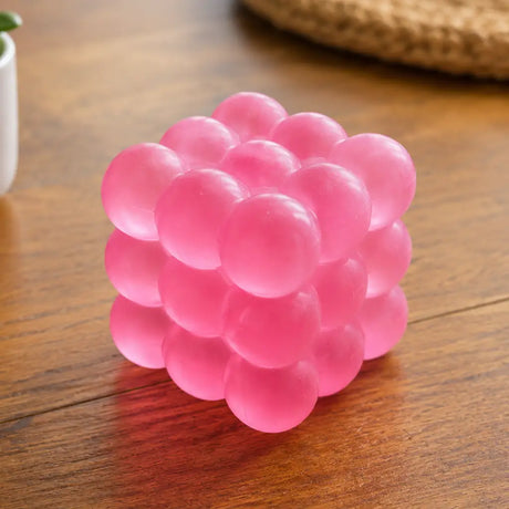 Feelzies Slow Flow Bubble Cube pink bubble toy