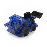 Z Wind Ups | Bulldozer Billy blue wind-up bulldozer toy with front blade and rear scoop