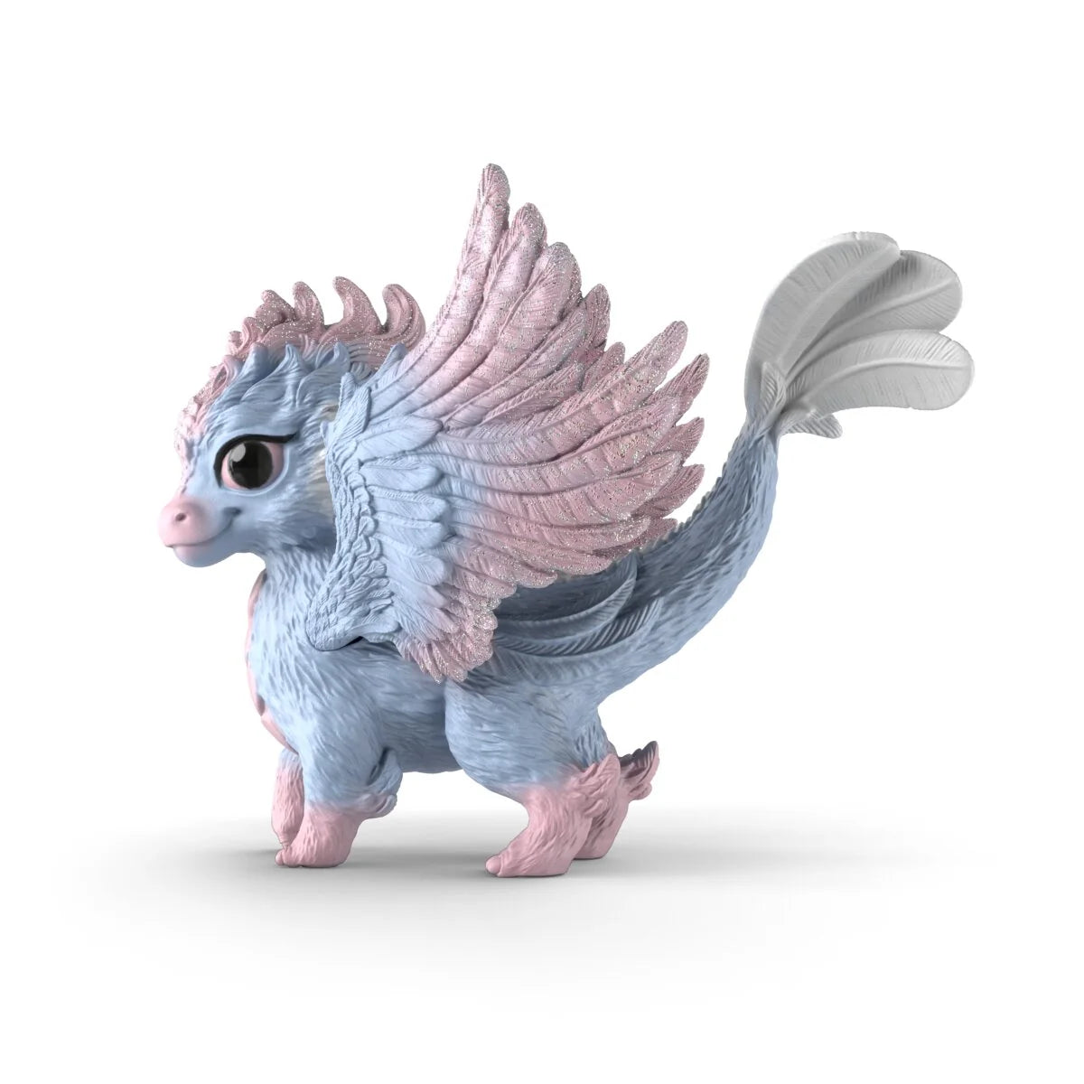 Bayala | Baby Crystal Dragon blue and pink winged dragon figure