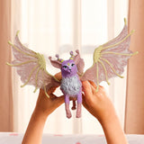 Bayala | Winged Cat Dragon purple winged toy held in hands