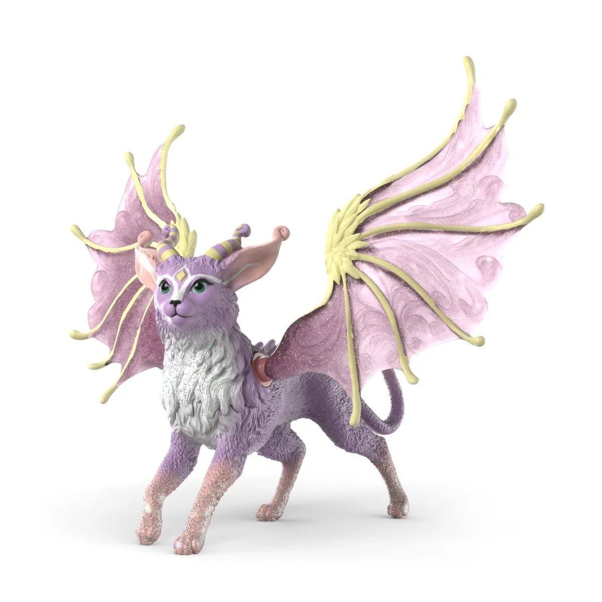 Bayala | Winged Cat Dragon toy with pink wings and purple fur