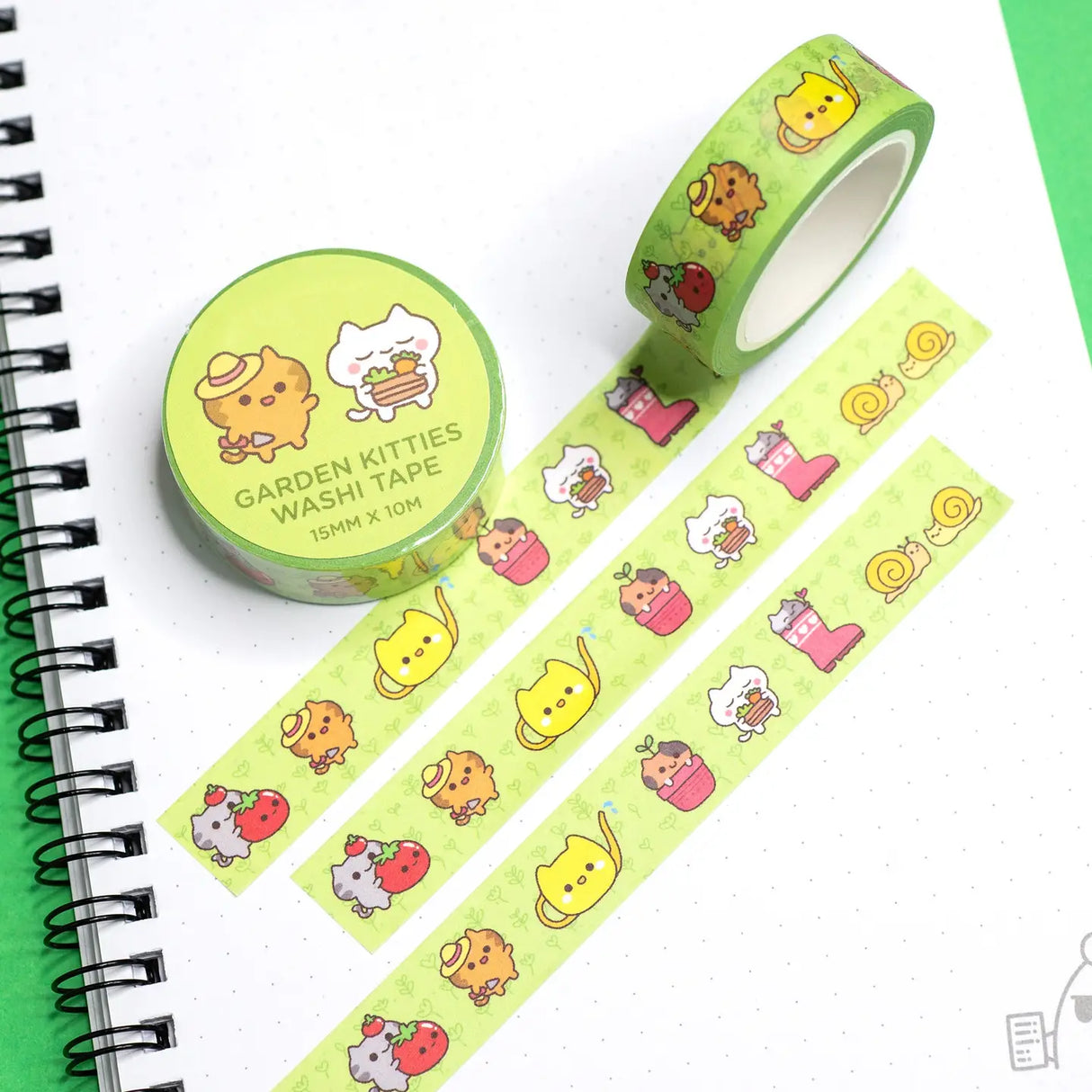 Washi Tape Garden Cats