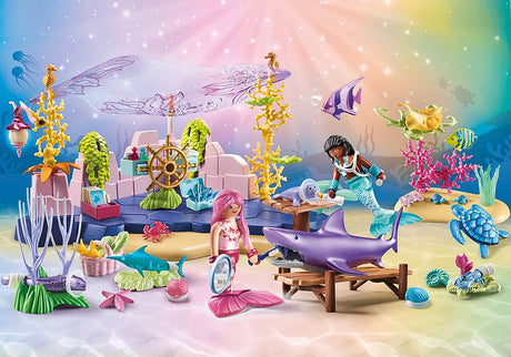 Princess Magic | Mermaid Animal Care playset with mermaids caring for sea creatures underwater.