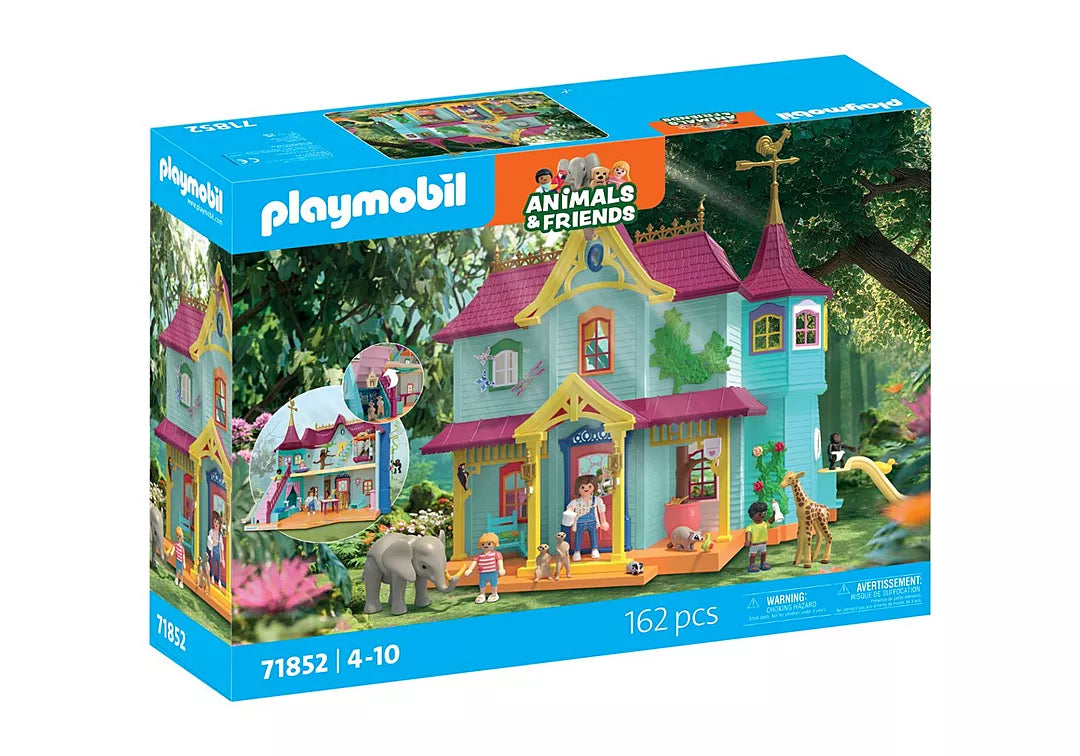 Animals & Friends | Animal Mansion colorful playset box with a mansion and animal figures