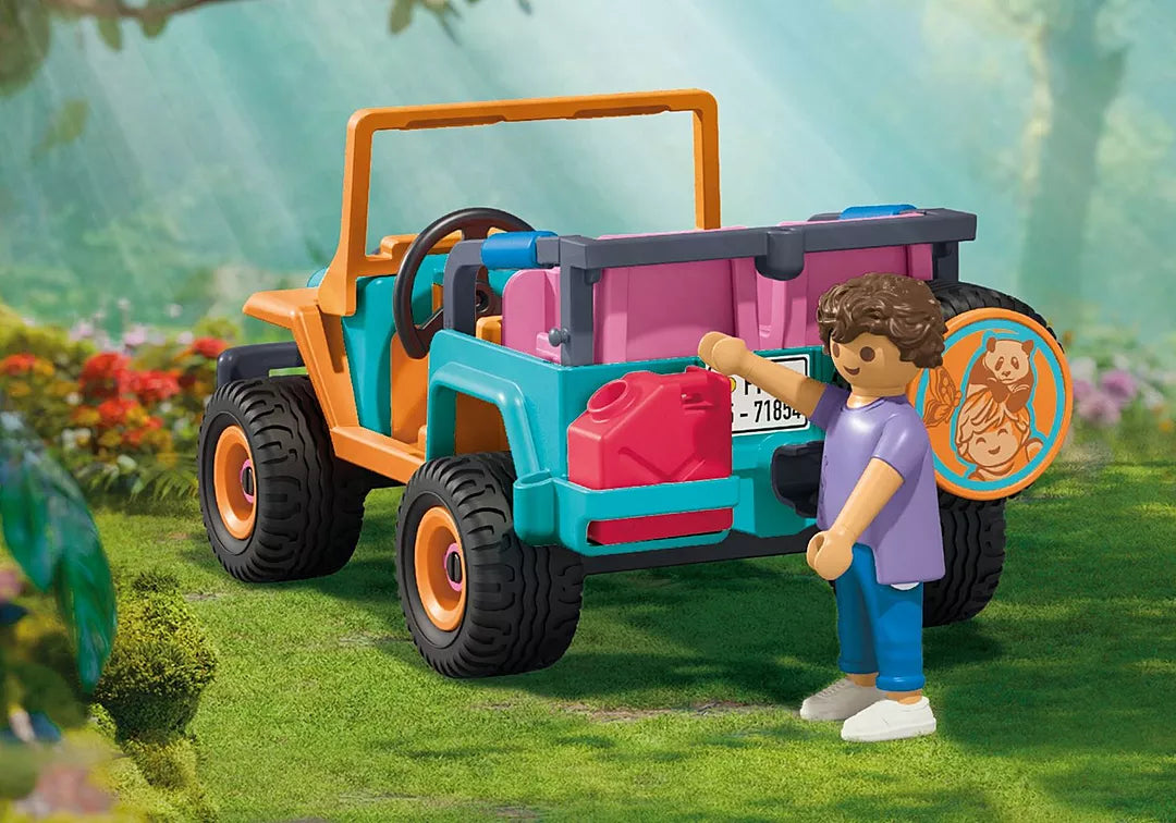 Animals & Friends | Off-Road Vehicle toy jeep with child figure and animal-themed spare tire cover