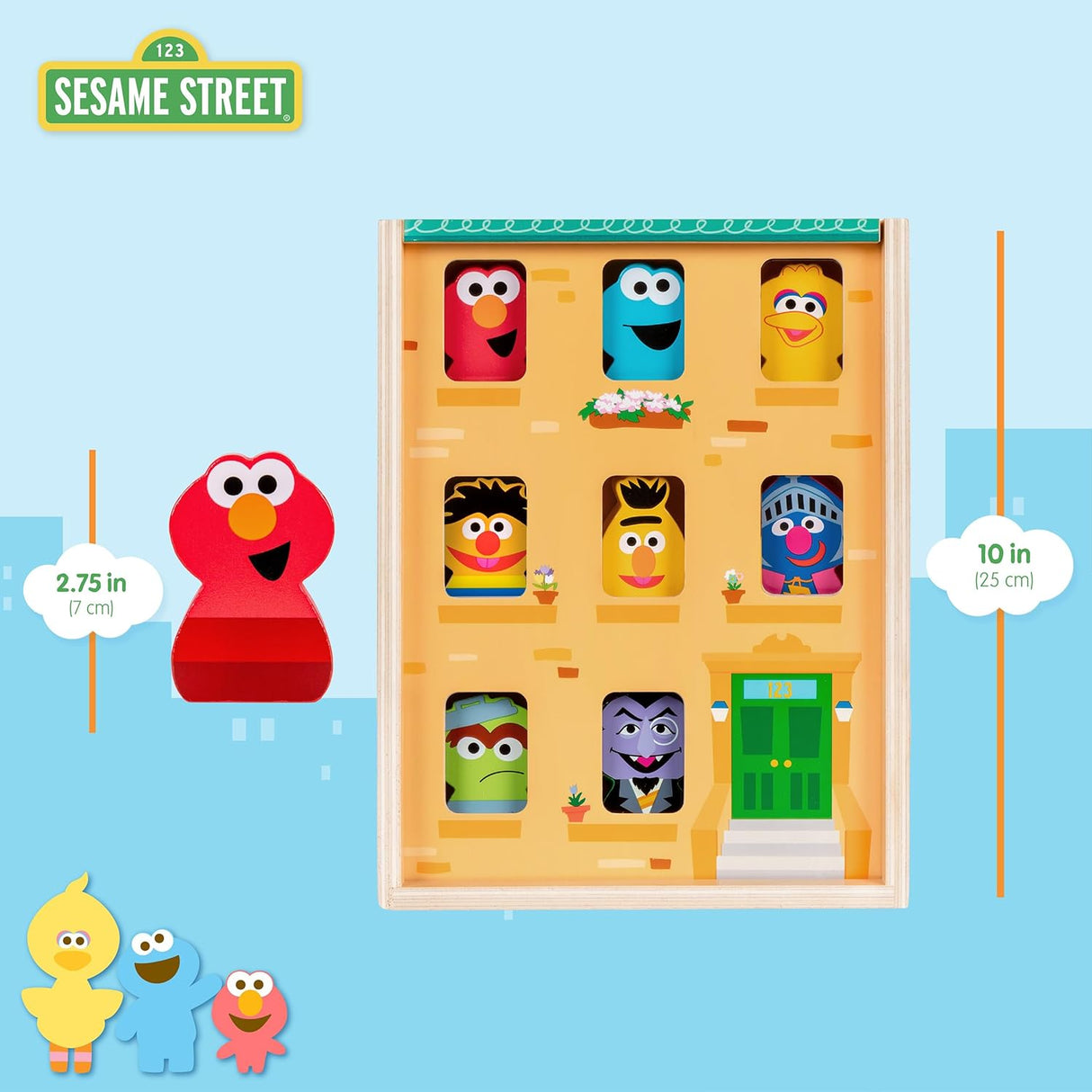 Sesame Street | Wooden Neighborhood Block Set