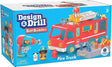 Design and Drill Bolt Buddies Fire Truck toy set with working drill, ladder, and firefighter figures for creative play
