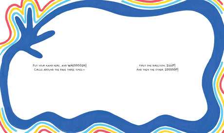 Tap! Tap! Tap! book page with colorful border and playful dance instructions for hands engaging children ages 2-6.