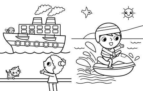 My Busy Things That Go Coloring Book
