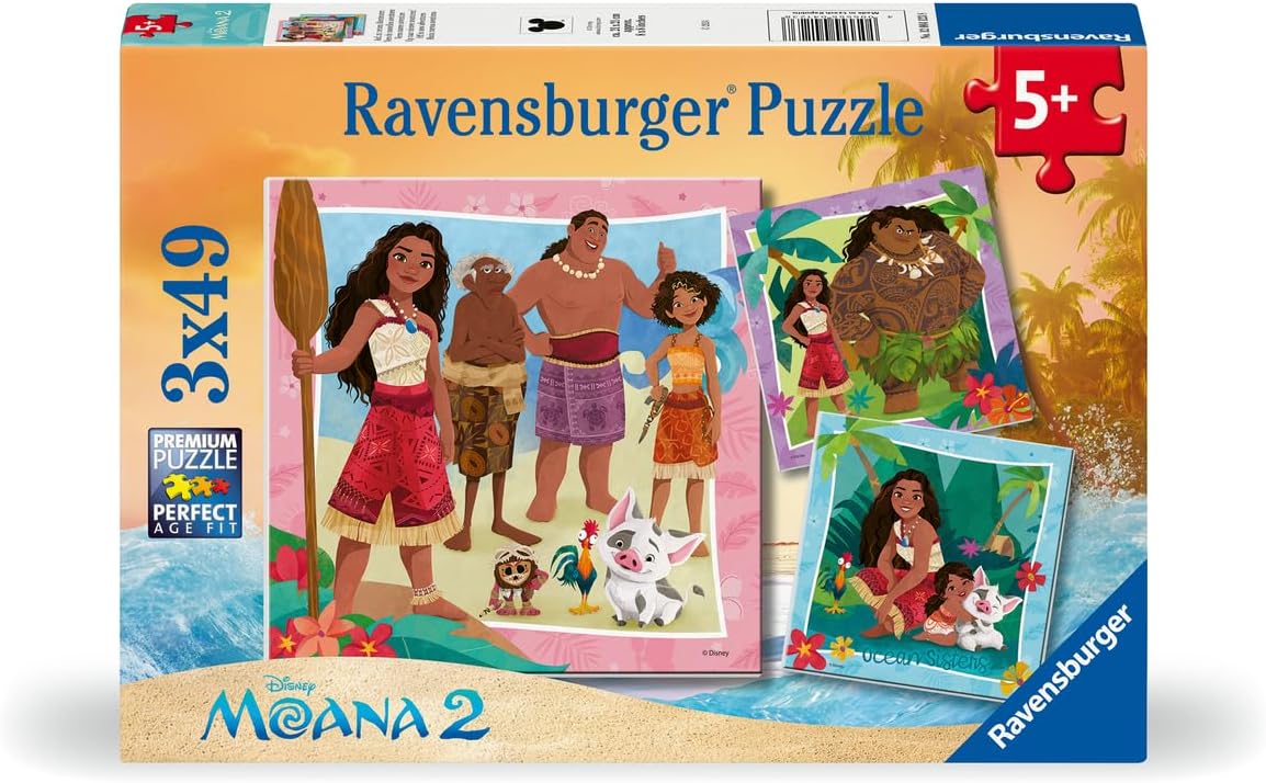 49pc Moana 2 Off to New Adventures Puzzles – Treehouse Toys